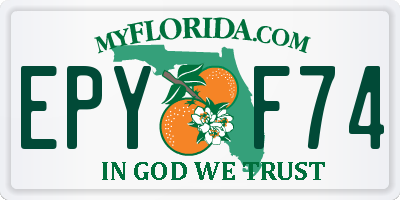 FL license plate EPYF74