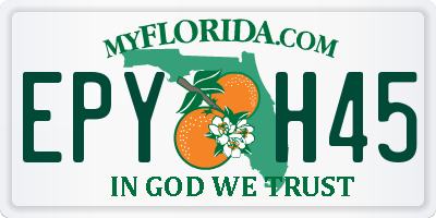FL license plate EPYH45