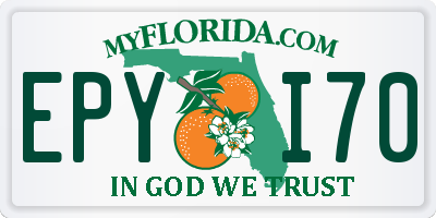 FL license plate EPYI70