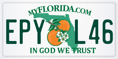 FL license plate EPYL46