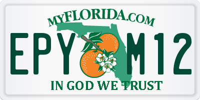 FL license plate EPYM12