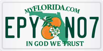 FL license plate EPYN07