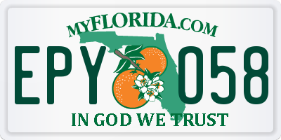 FL license plate EPYO58
