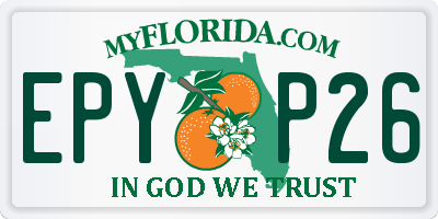 FL license plate EPYP26