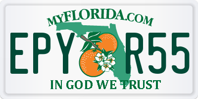 FL license plate EPYR55