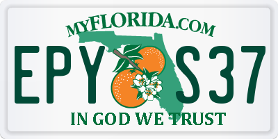 FL license plate EPYS37
