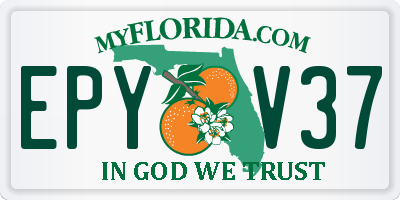 FL license plate EPYV37