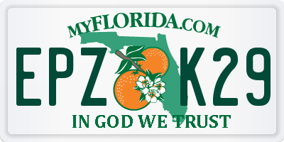FL license plate EPZK29