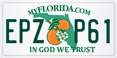 FL license plate EPZP61
