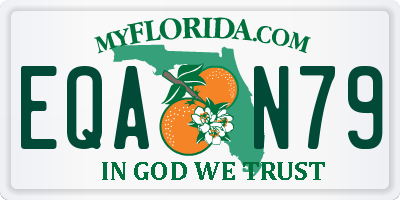 FL license plate EQAN79