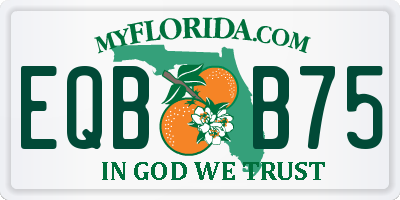 FL license plate EQBB75