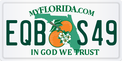 FL license plate EQBS49