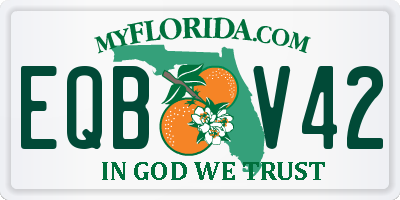 FL license plate EQBV42
