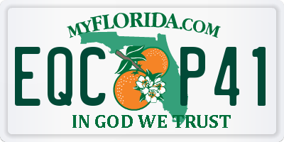 FL license plate EQCP41