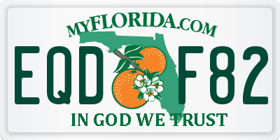 FL license plate EQDF82