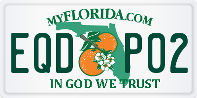 FL license plate EQDP02