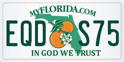 FL license plate EQDS75