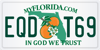 FL license plate EQDT69