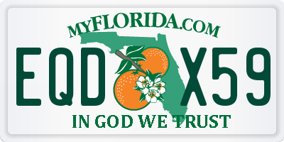 FL license plate EQDX59