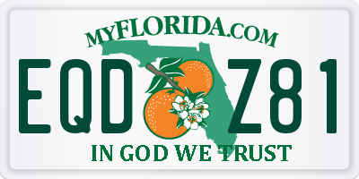 FL license plate EQDZ81