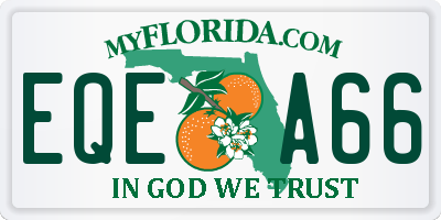 FL license plate EQEA66