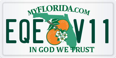 FL license plate EQEV11