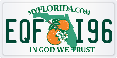 FL license plate EQFI96