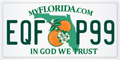 FL license plate EQFP99