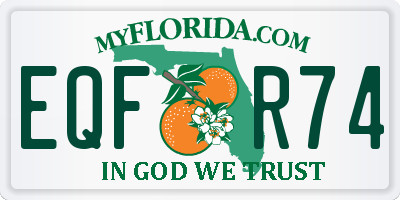FL license plate EQFR74