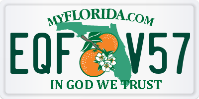 FL license plate EQFV57