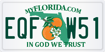FL license plate EQFW51