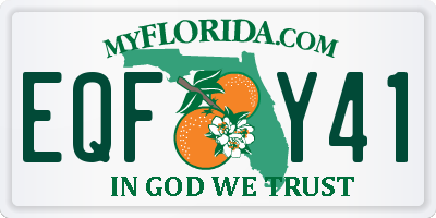FL license plate EQFY41