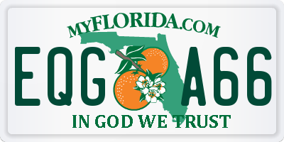 FL license plate EQGA66