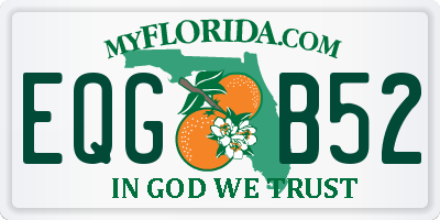 FL license plate EQGB52