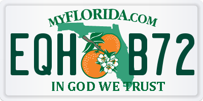 FL license plate EQHB72