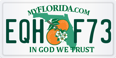 FL license plate EQHF73
