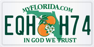 FL license plate EQHH74