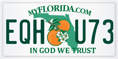 FL license plate EQHU73