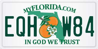 FL license plate EQHW84