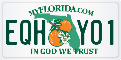 FL license plate EQHY01