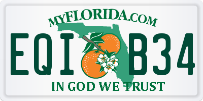 FL license plate EQIB34