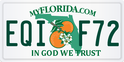 FL license plate EQIF72