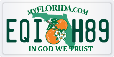 FL license plate EQIH89