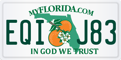 FL license plate EQIJ83