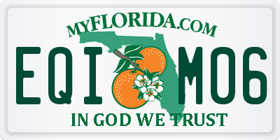 FL license plate EQIM06