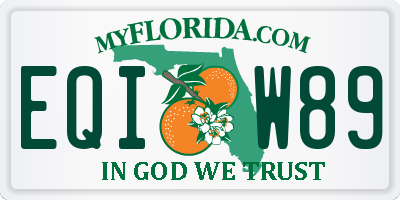 FL license plate EQIW89