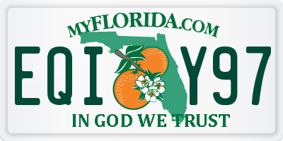 FL license plate EQIY97