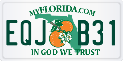 FL license plate EQJB31