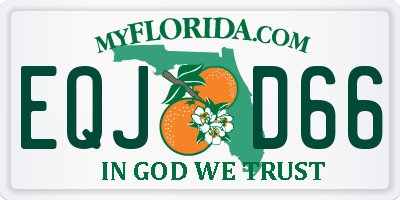 FL license plate EQJD66