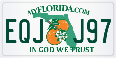 FL license plate EQJJ97